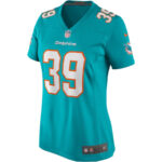 Larry Csonka 39 Miami Dolphins Women Game Retired Jersey - Aqua