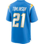 LaDainian Tomlinson 21 Los Angeles Chargers Men Game Retired Jersey - Powder Blue