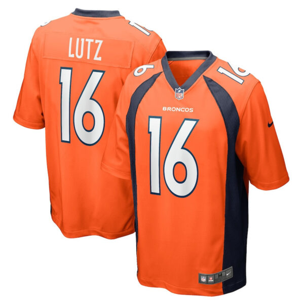 Wil Lutz 16 Denver Broncos Game Men Jersey - Orange