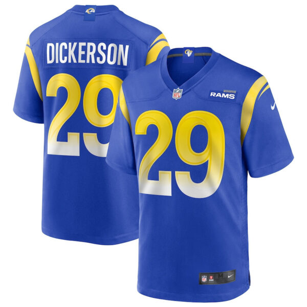 Eric Dickerson 29 Los Angeles Rams Men Game Retired Jersey - Royal