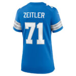 Kevin Zeitler 71 Detroit Lions Women's Game Jersey - Blue