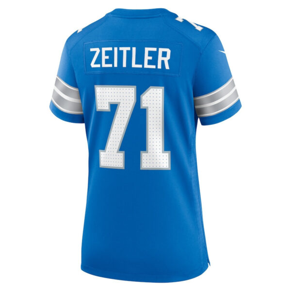 Kevin Zeitler 71 Detroit Lions Women's Game Jersey - Blue