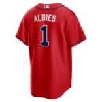 Ozzie Albies Atlanta Braves Alternate Replica Player Name Jersey - Red