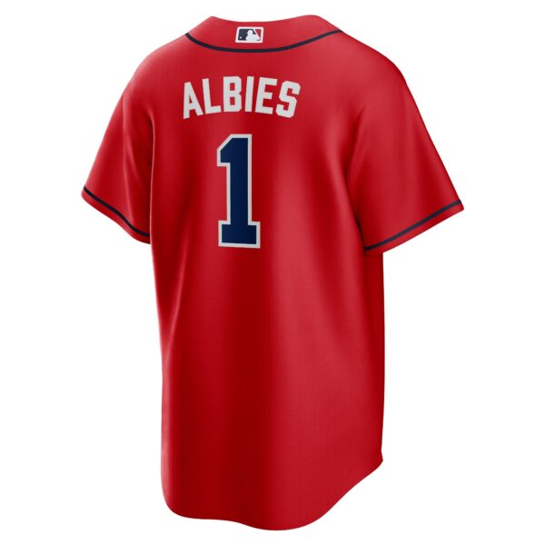Ozzie Albies Atlanta Braves Alternate Replica Player Name Jersey - Red