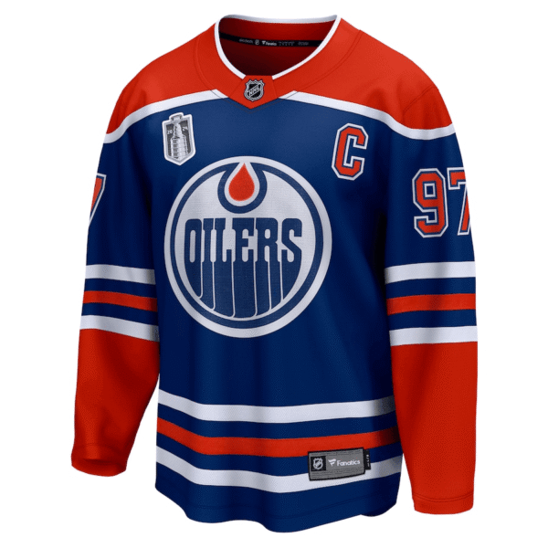 Connor McDavid 97 Edmonton Oilers 2024 Stanley Cup Final Home Breakaway Player Jersey - Royal