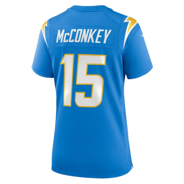 Ladd McConkey 15 Los Angeles Chargers Women's Game Jersey - Powder Blue
