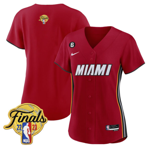 Miami Heat 2023 Finals Baseball Women Jersey - Statement