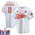 Marquez Valdes-Scantling 11 Kansas City Chiefs Super Bowl LVIII Baseball Men Jersey - White