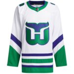 Carolina Hurricanes adidas Whalers Primegreen Authentic Jersey - White