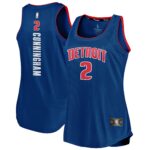Cade Cunningham Detroit Pistons Fanatics Women's Fast Break Tank Jersey - Icon Edition - Blue