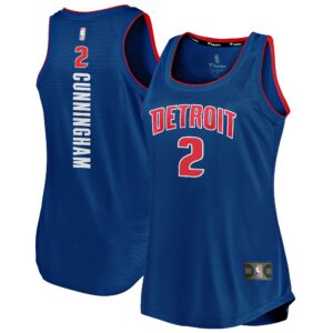 Cade Cunningham Detroit Pistons Fanatics Women's Fast Break Tank Jersey - Icon Edition - Blue