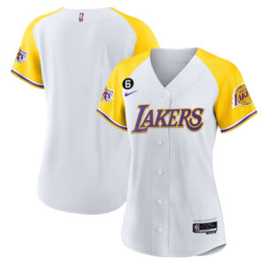 Los Angeles Lakers Alternate Baseball Jersey - White
