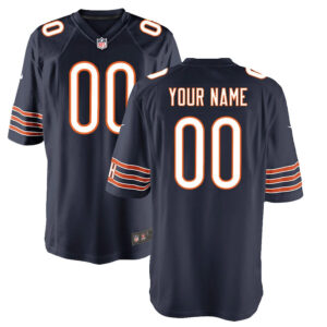 Chicago Bears YOUTH Custom Game Jersey - Navy