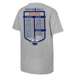 Edmonton Oilers 2024 Stanley Cup Final Roster T-Shirt - Heather Gray