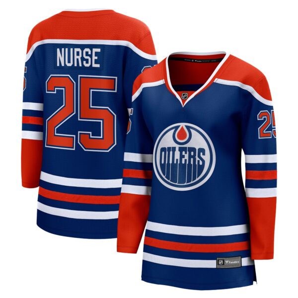 Darnell Nurse Edmonton Oilers Fanatics Women's Home Breakaway Player Jersey - Royal