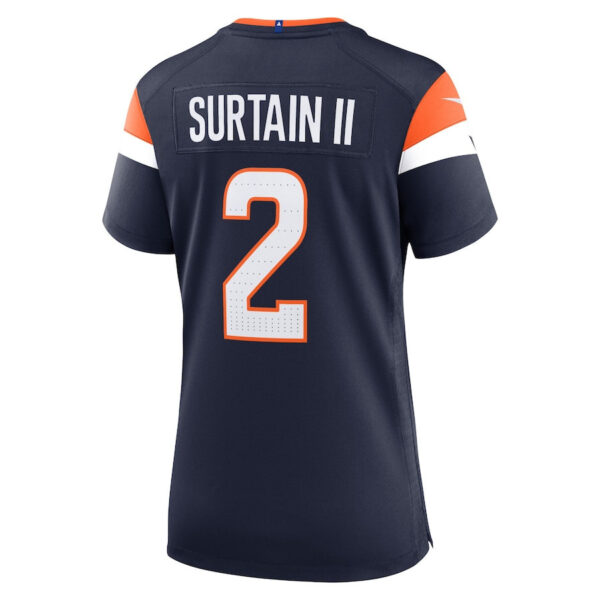 Patrick Surtain II 2 Denver Broncos Women Alternate Game Jersey - Navy