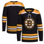 Boston Bruins adidas Home Primegreen Authentic Jersey - Black