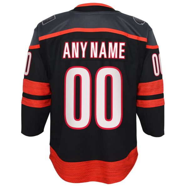 Carolina Hurricanes Youth Home Premier Custom Jersey - Black
