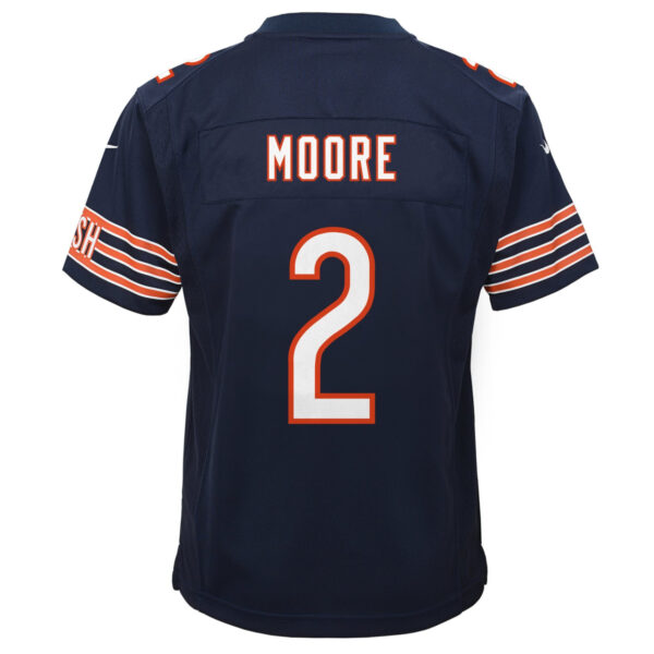 D.J. Moore 2 Signed Chicago Bears Moore Than A Feeling Game YOUTH Jersey - Navy