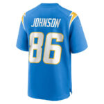 Cornelius Johnson 86 Los Angeles Chargers Team Game Men Jersey - Powder Blue