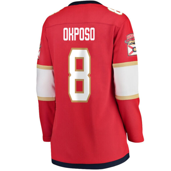 Kyle Okposo 8 Florida Panthers 2024 STANLEY CUP Final Women's Home Breakaway Jersey - Red