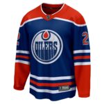 Evan Bouchard Edmonton Oilers Fanatics Home Breakaway Player Jersey - Royal