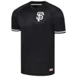 San Francisco Giants Stitches Black Raglan V-Neck Jersey