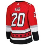 Sebastian Aho Carolina Hurricanes adidas Alternate Primegreen Authentic Player Jersey - Red