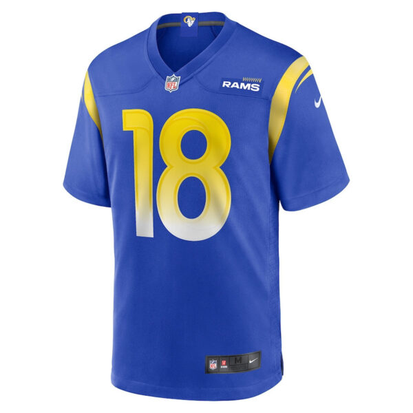 Ben Skowronek 18 Los Angeles Rams Men Game Jersey - Royal