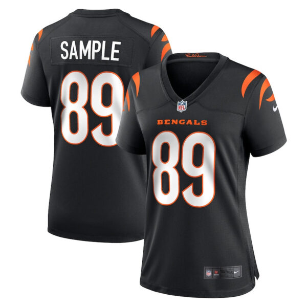Drew Sample 89 Cincinnati Bengals Women Game Jersey - Black