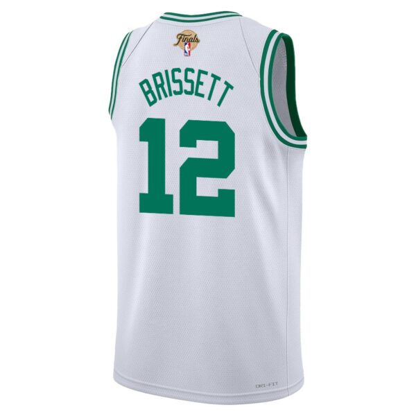 Oshae Brissett 12 Boston Celtics 2024 FINALS PATCH Swingman Jersey - Association Edition - White