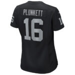 Jim Plunkett 16 Las Vegas Raiders Women Game Retired Jersey - Black