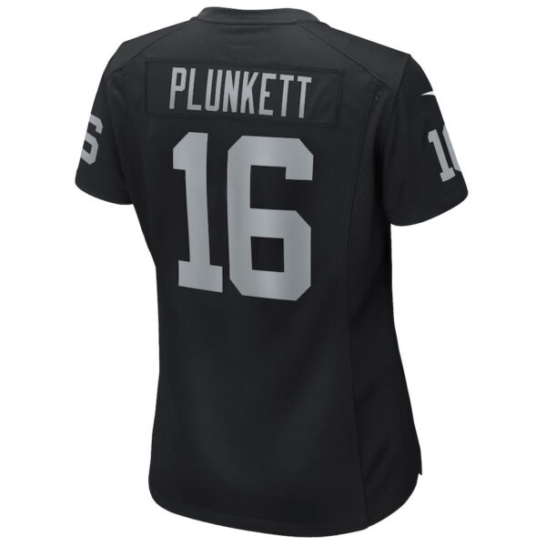 Jim Plunkett 16 Las Vegas Raiders Women Game Retired Jersey - Black