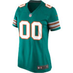 Miami Dolphins Women Alternate Custom Game Jersey - Aqua