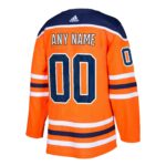 Edmonton Oilers adidas Authentic Custom Jersey - Orange