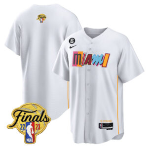 Miami Heat 2023 Finals Baseball Men Jersey - City White