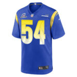 Olakunle Fatukasi 54 Los Angeles Rams 2023 Playoffs Patch Game Men Jersey - Royal
