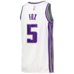 De'Aaron Fox 5 Sacramento Kings Swingman Player Jersey - Association Edition - White