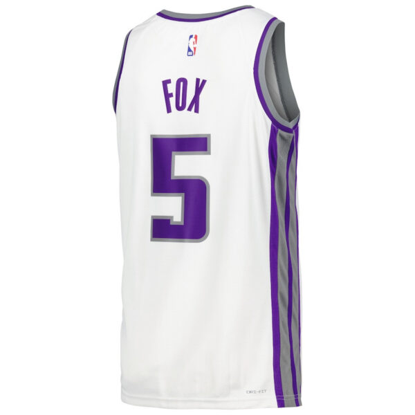 De'Aaron Fox 5 Sacramento Kings Swingman Player Jersey - Association Edition - White