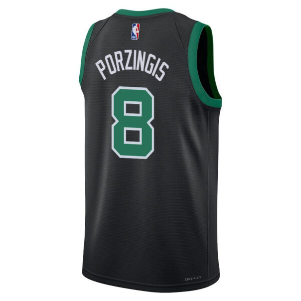 Kristaps Porzingis 8 Boston Celtics 2024 FINALS CHAMPIONS Swingman Jersey - Statement Edition - Black