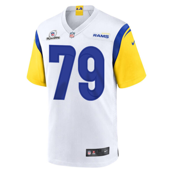 Rob Havenstein 79 Los Angeles Rams 2023 Playoffs Patch Game Men Jersey - White