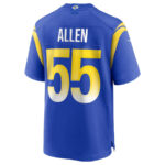 Brian Allen 55 Los Angeles Rams Men Game Jersey - Royal