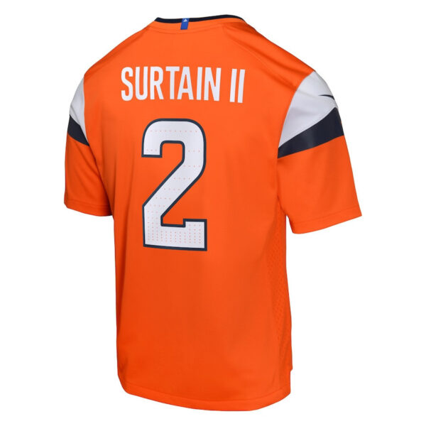 Patrick Surtain II 2 Denver Broncos Game YOUTH Jersey - Orange