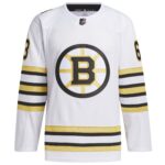 Brad Marchand Boston Bruins adidas  Primegreen 100th Anniversary Authentic Player Jersey - White