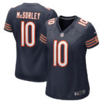 Trace McSorley 10 Chicago Bears Team Game Women Jersey - Navy