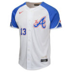 Ronald Acu?a Jr. 13 Atlanta Braves City Connect Limited YOUTH Jersey - White