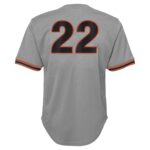 Will Clark San Francisco Giants Mitchell & Ness Youth Cooperstown Collectionu00c2u00a0Mesh Batting Practice Jersey - Gray