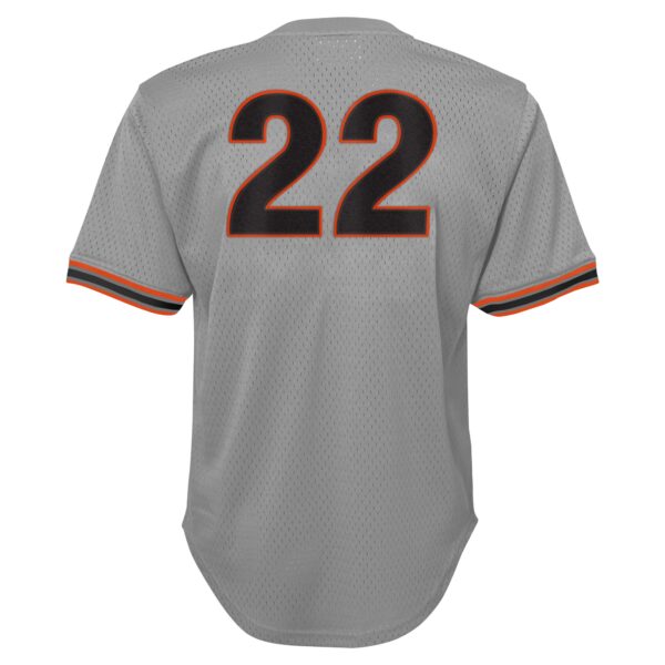 Will Clark San Francisco Giants Mitchell & Ness Youth Cooperstown Collectionu00c2u00a0Mesh Batting Practice Jersey - Gray