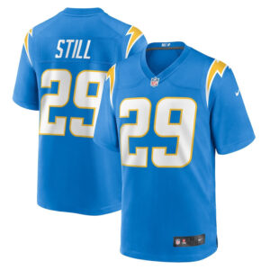 Tarheeb Still 29 Los Angeles Chargers Team Game Men Jersey - Powder Blue