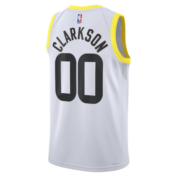 Jordan Clarkson 00 Utah Jazz Unisex Swingman Jersey - Association Edition - White